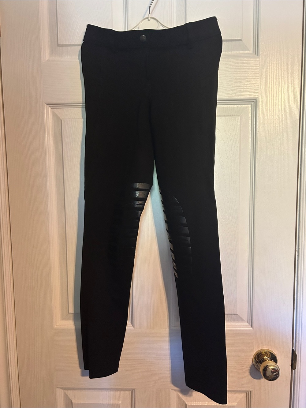 Black Skinny Horseback Riding Ponte Pants